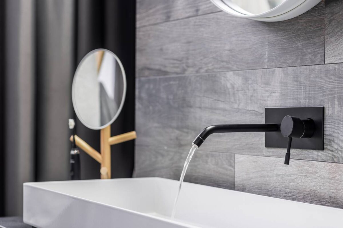 robinetterie encastrée lavabo