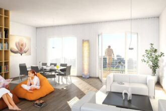 Porte monobloc en aluminium renforçant la sécurité d'une maison