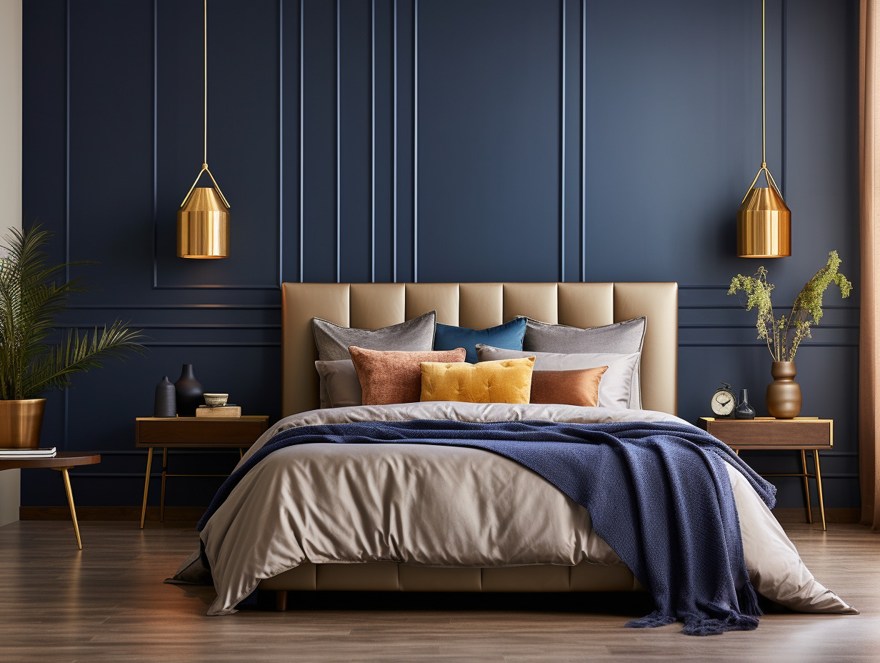 chambre bleu nuit