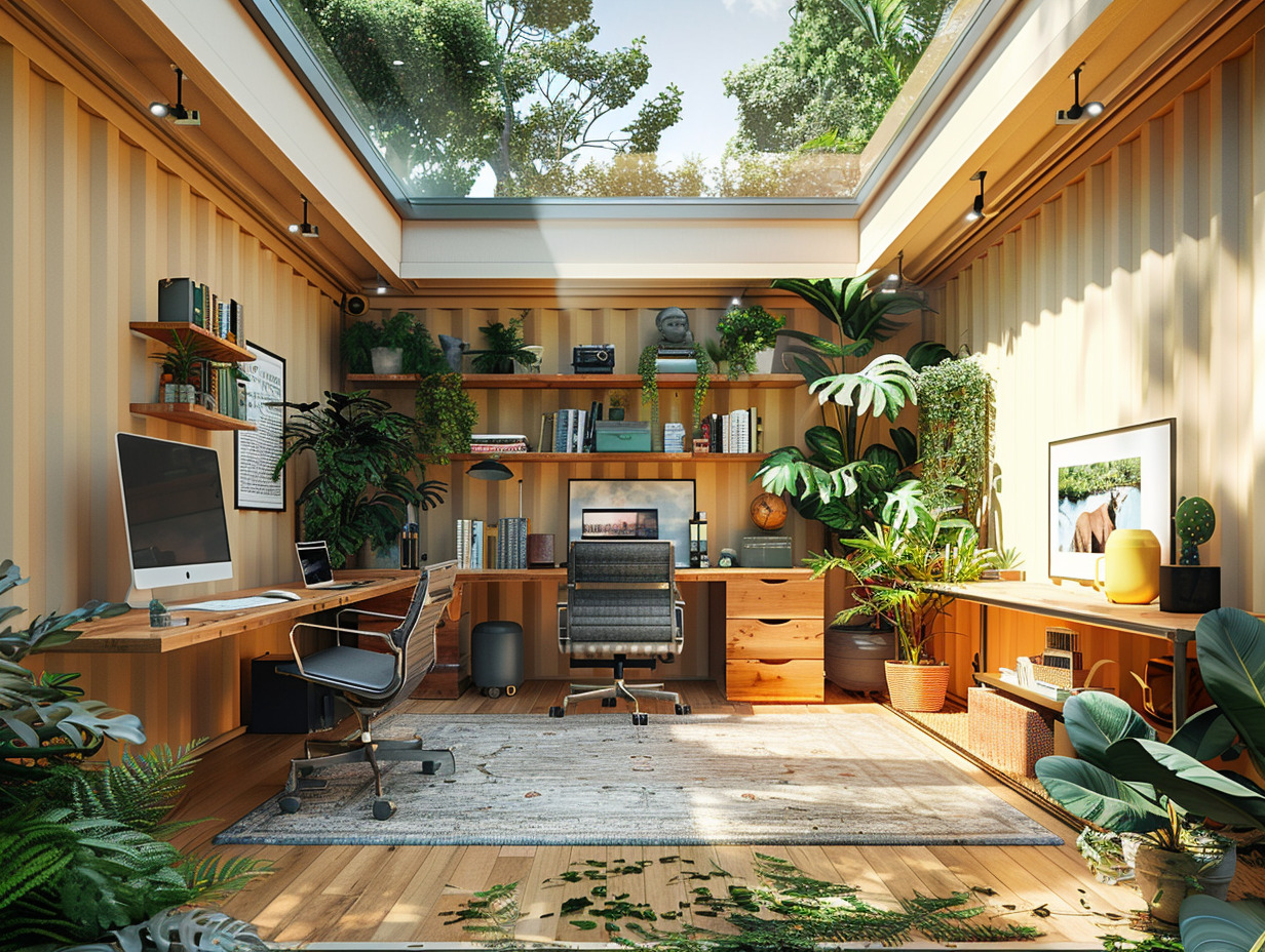 studio container aménagé : tendances et astuces pour votre jardin -  container aménagé