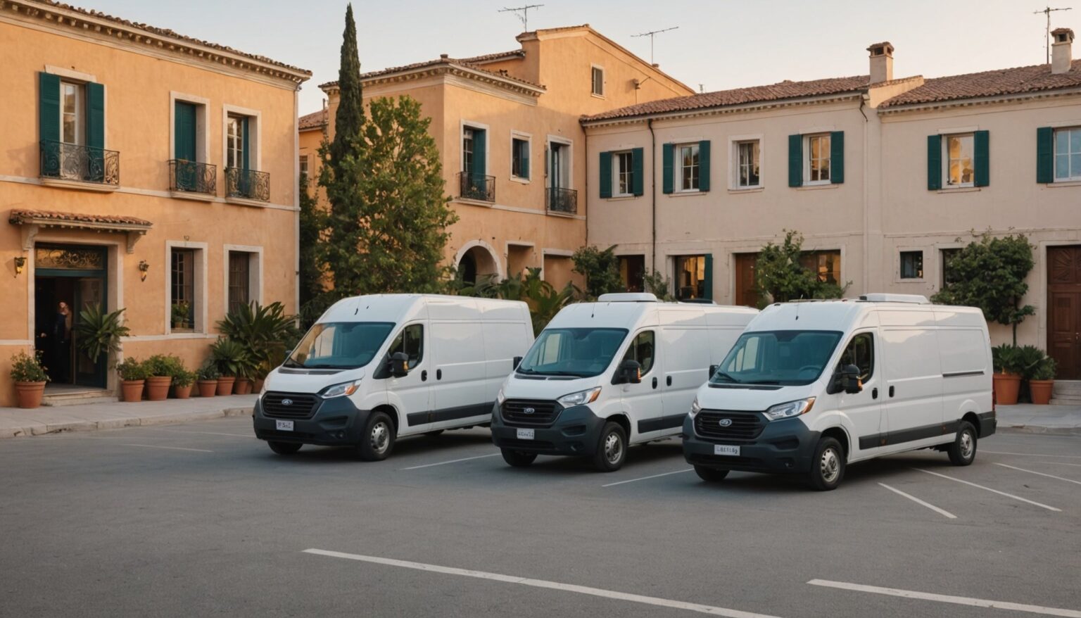 Utilitaire garé à Nice pour un déménagement efficace