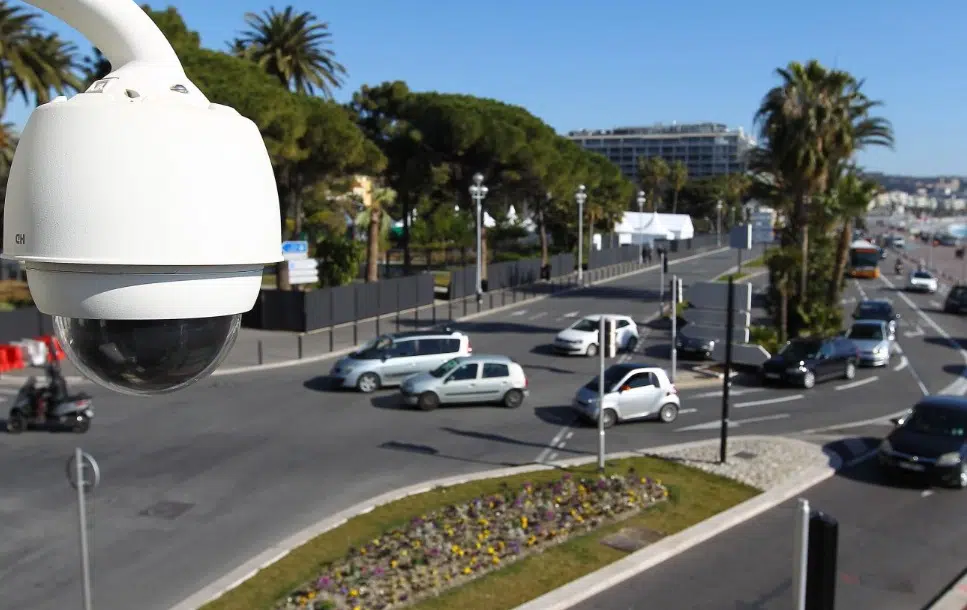 Caméra de surveillance à Nice