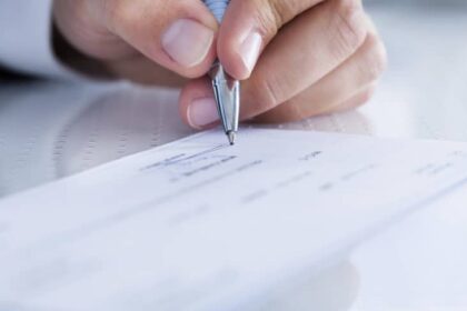 Signer un chèque