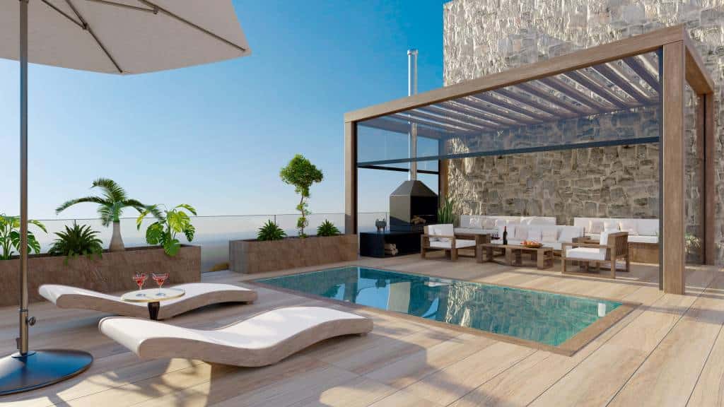 aménager contour piscine margelle