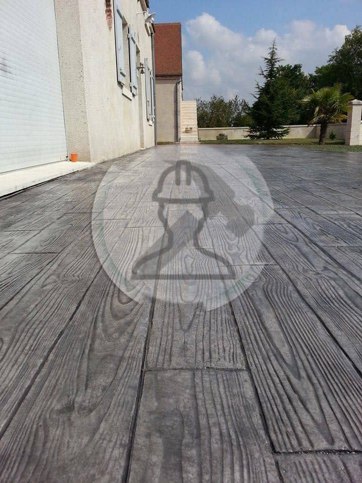 beton imprime bois