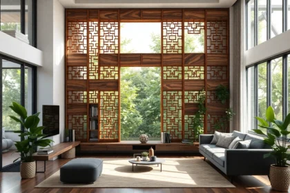 claustra bois intérieur