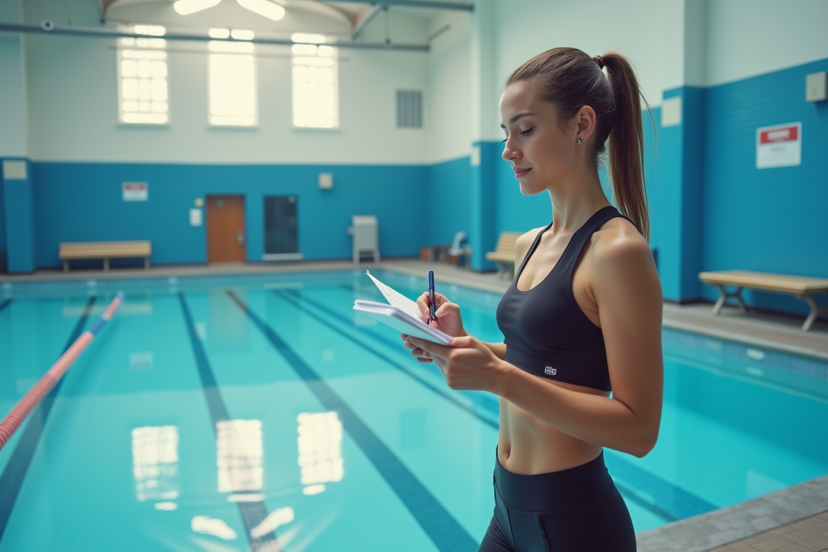 Jeune femme vérifiant l