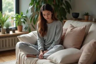Espace de vie lumineux et apaisant pour réduire l'anxiété