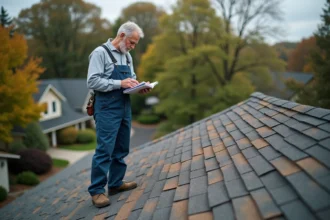 Toiture endommagée par des intempéries nécessitant une rénovation urgente