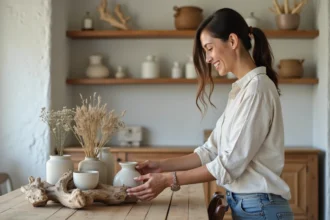 Idées de décoration créative avec du bois flotté