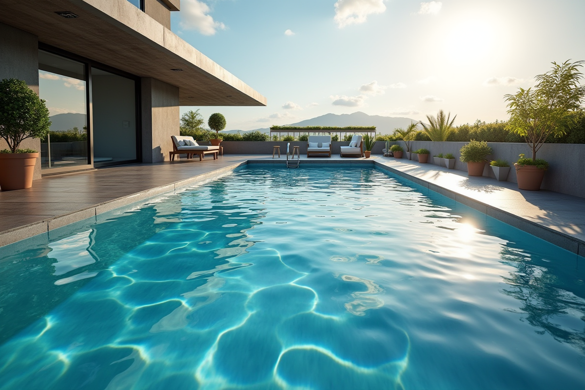 gouttière piscine