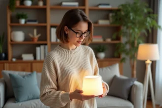 Éclairage chaleureux dans un salon avec lampes bien choisies