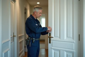 Serrure de porte sécurisée pour protéger maison et biens