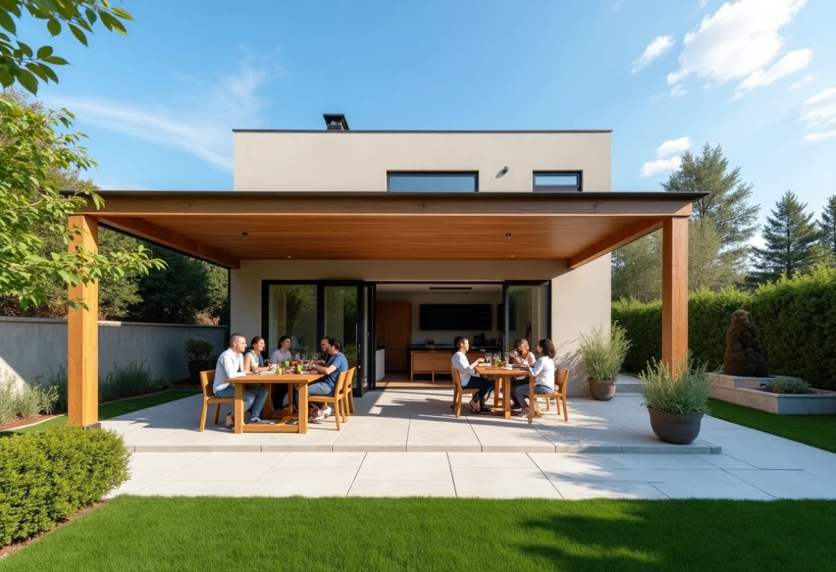 pergola autoportante jardin