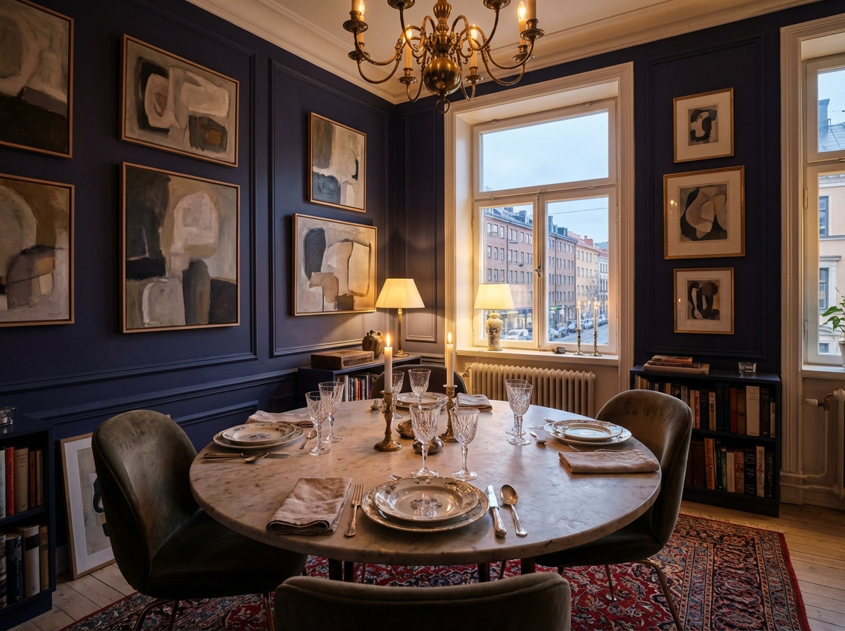 mobilier et couleurs salle